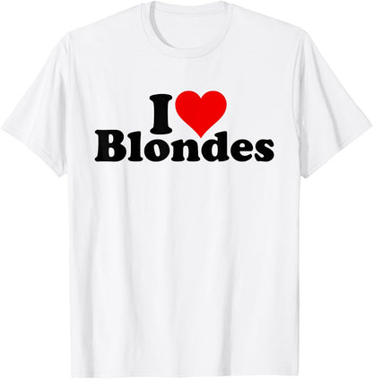 with German Text Ich Liebe Herzblondes Haar [German Language] T-Shirt
