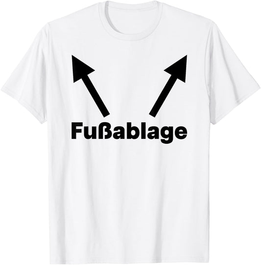 with German Text Ironie F?rege [German Language], White T-Shirt