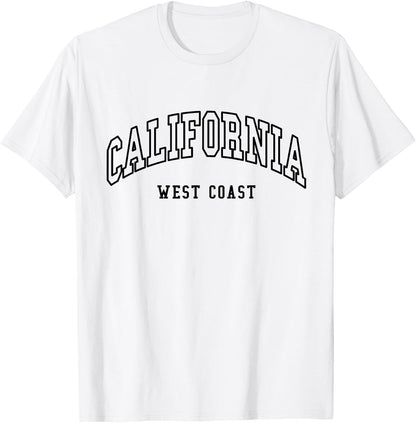 California - West Coast - Throwback Design - Classic T-Shirt