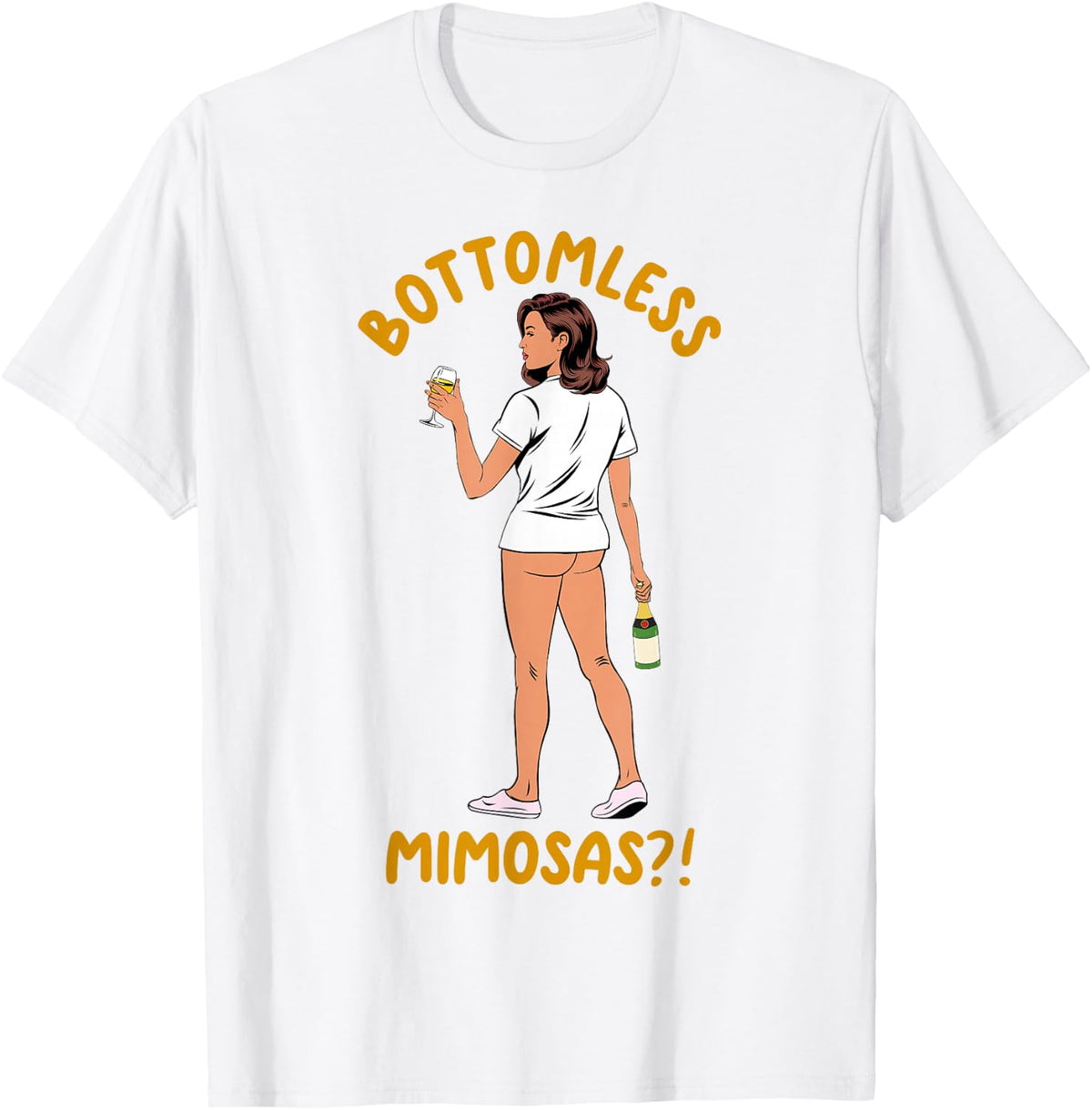 Mimosa Lover Cocktail Drinking Sarcasm Bottomless Mimosa T-Shirt