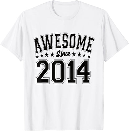 Awesome Since 2014 Birthday Awesome Vintage 2014 T-Shirt