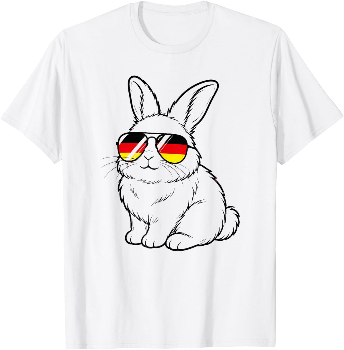 Deutsche Flagge Hase deutsch Deutschland Hasen T-Shirt