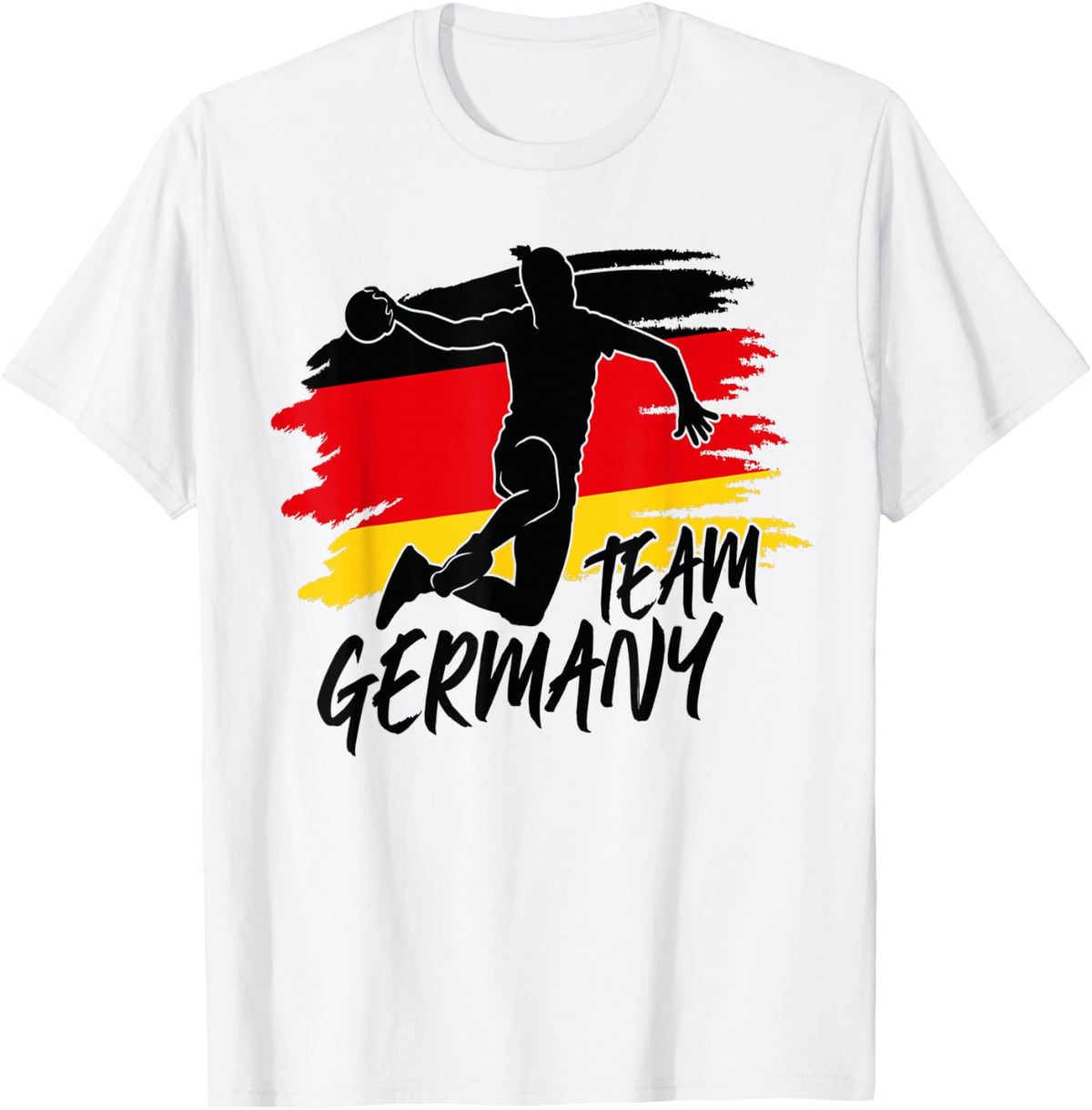 Deutschland Handball Team Flagge Ball , White T-Shirt