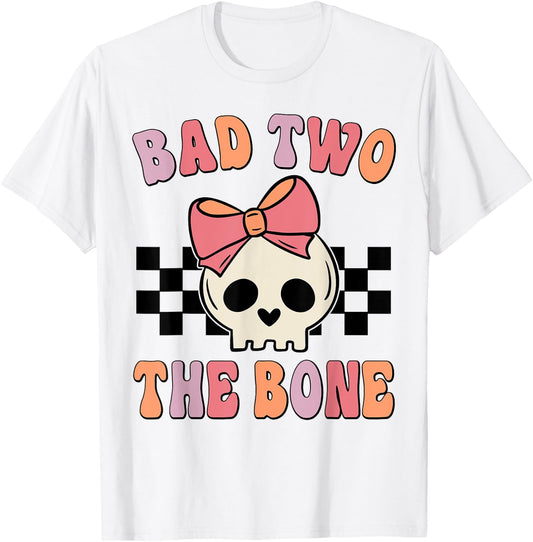 Bad Two the Bone Birthday 2 Years Old Birthday Kid Girl T-Shirt