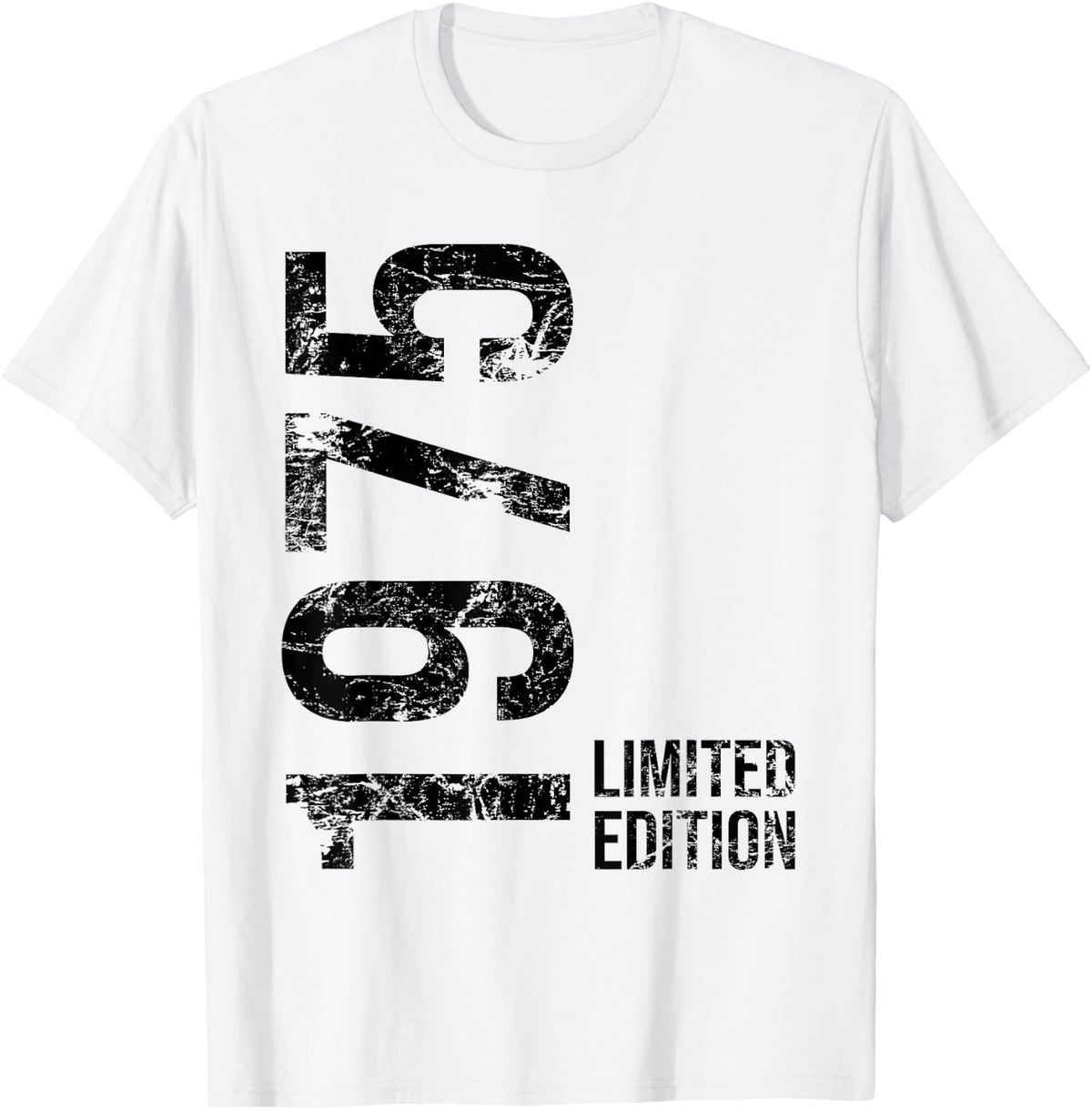 48th Birthday Man Woman 48 Years 1975 Gift , White T-Shirt