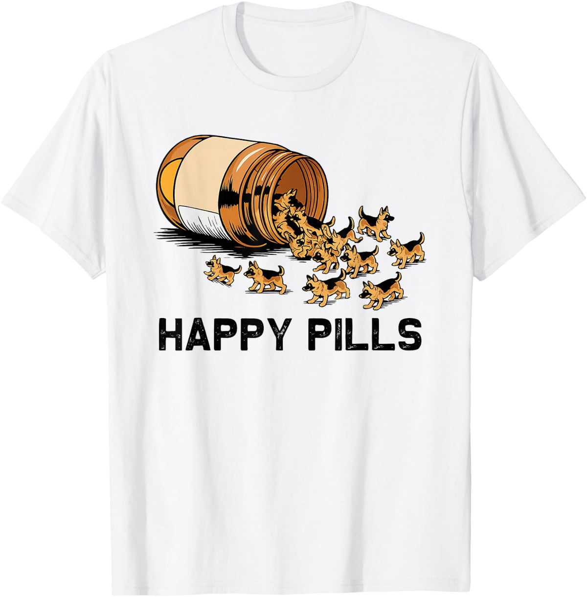 Happy Pills German Shepherd T-Shirt
