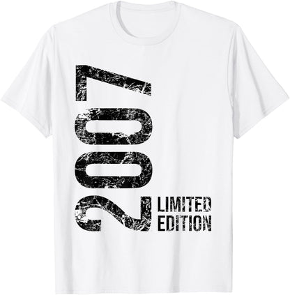 16th Birthday Boy Girl 16 Years 2007 Gift , White T-Shirt