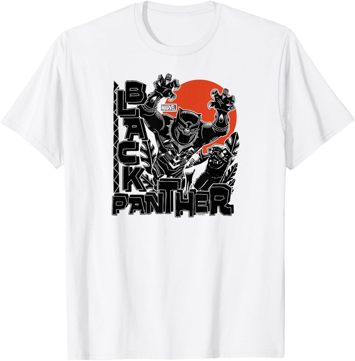 Black Panther - Linocut Inspired T-Shirt