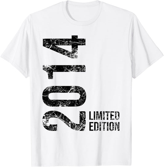 9th Birthday Boy Girl 9 Years 2014 Birthday Gift , White T-Shirt