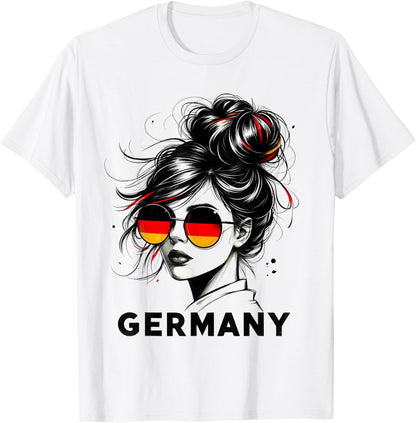 Germany for Girls Germany Flag Germany , gray T-Shirt