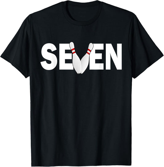 7th Birthday Seven 7 Years Old Bowling Party 2012 Birthday T-Shirt