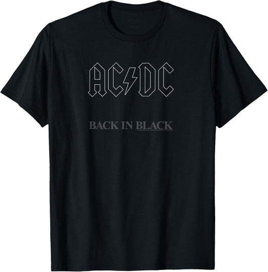 AC/DC Back in Black Album Cover T-Shirt