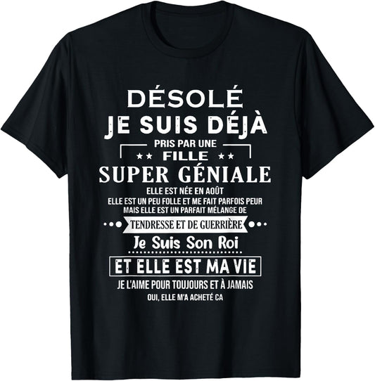 A SUPER GREAT Girl She Was Born In August T-Shirt