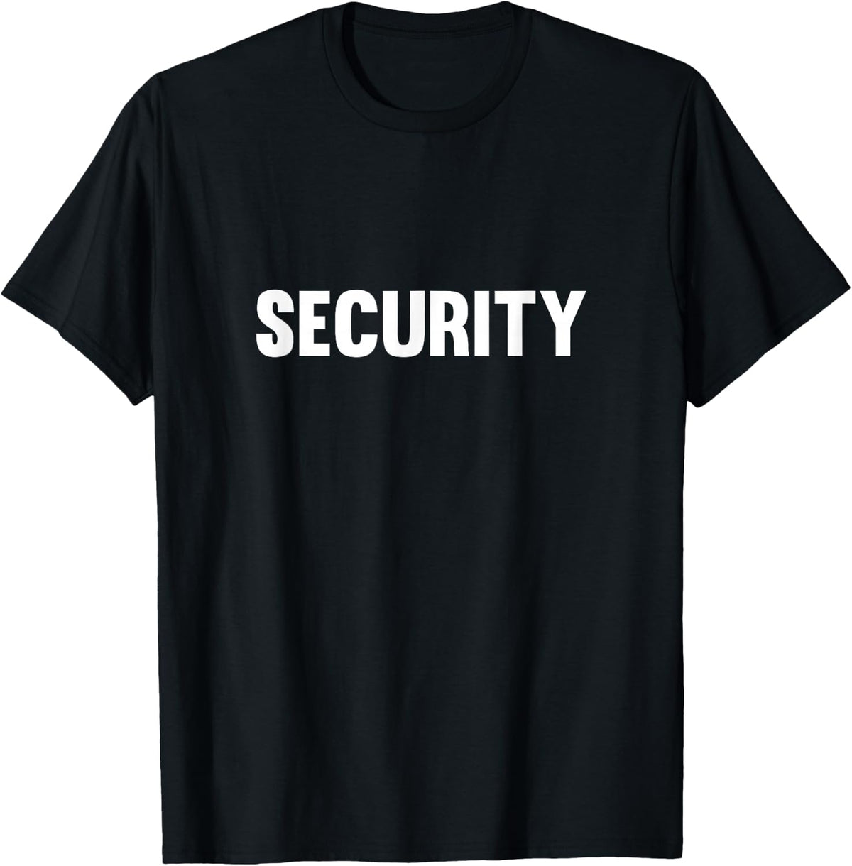 Security Chest and Back Print Security , black, s T-Shirt