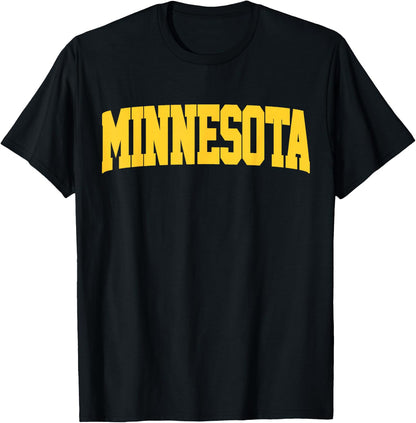Retro Minnesota Vintage Minnesota Maroon Gold Throwback T-Shirt