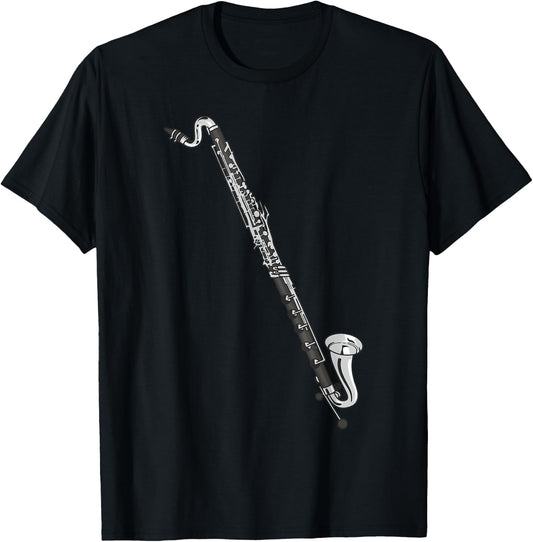 Bass clarinet , black T-Shirt