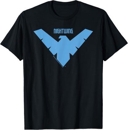 Batman Nightwing Logo , Black, S T-Shirt