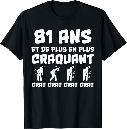 Birthday Gift Man 81 Years Funny T-Shirt