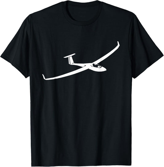 with German Text Segelflugpilot, black T-Shirt