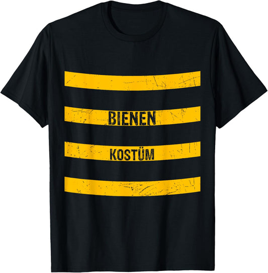Bee Costume Fancy Dress Carnival Bee Costume Gift , black, s T-Shirt