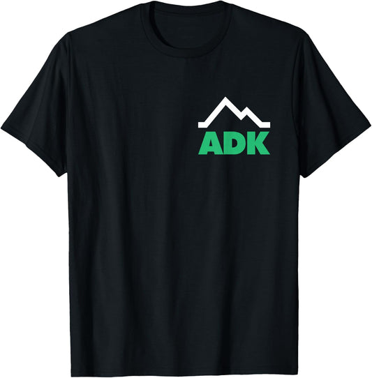 Adirondacks New York Vacation ADK Adirondacks New York Adirondack Mountains , , Black, Short Sleeve, Classic Fit, , Hiking, Mountain, Adult, Small T-Shirt
