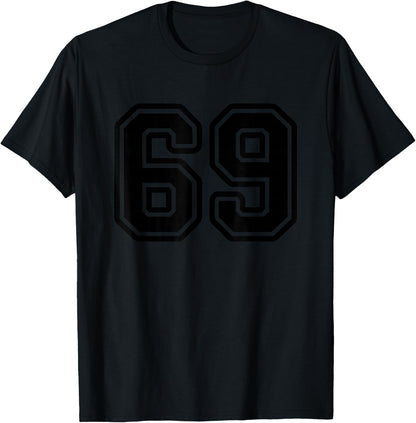 Number #69 Sport Black Number 69 T-Shirt