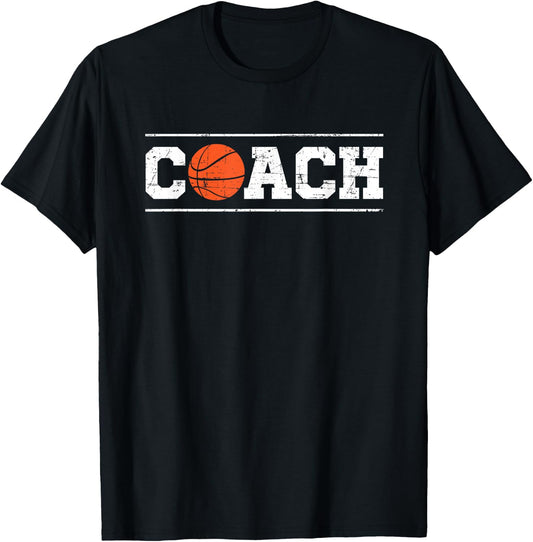 Basketball Coach Trainer Basketball Player , black T-Shirt