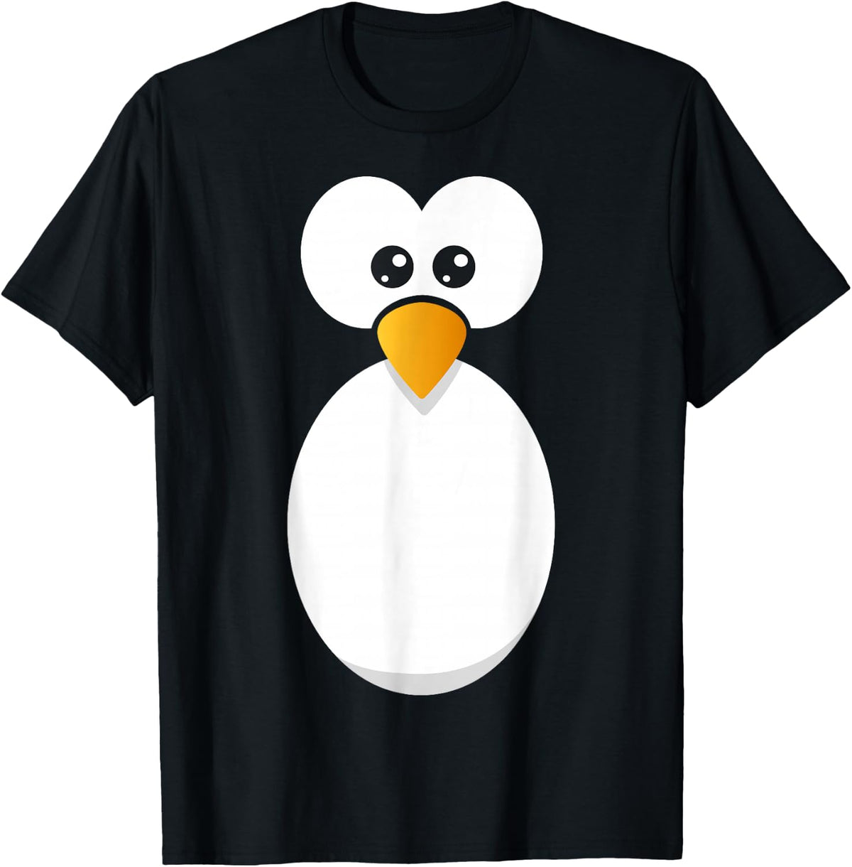 Penguin Costume Children Adults Women Men Animal Costume , black T-Shirt