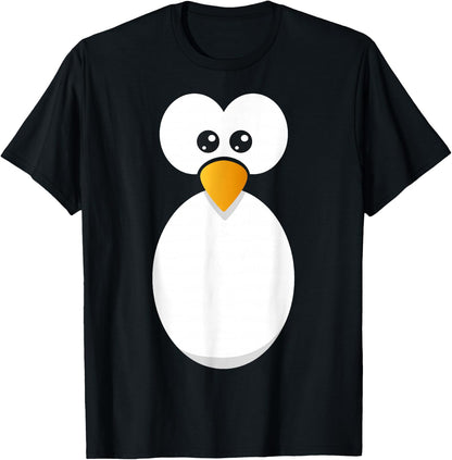 Penguin Costume Children Adults Women Men Animal Costume , black T-Shirt