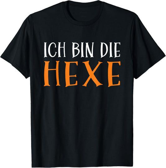 Bin The Witch Funny Partner Halloween Costume Witches Women's , black T-Shirt