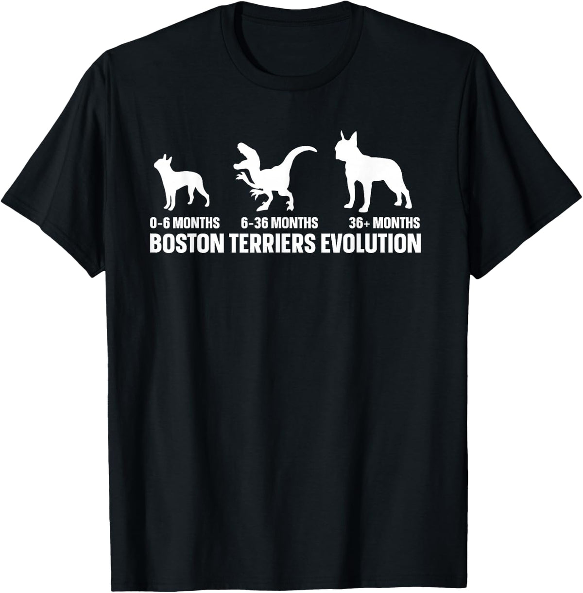 German Shepherd Evolution Design for a Boston Terriers Owner T-Shirt