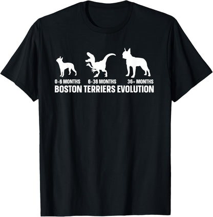 German Shepherd Evolution Design for a Boston Terriers Owner T-Shirt
