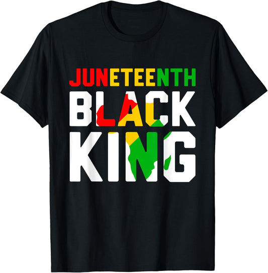 Awesome Juneteenth Black King Melanin Fathers Day Men Boys T-Shirt
