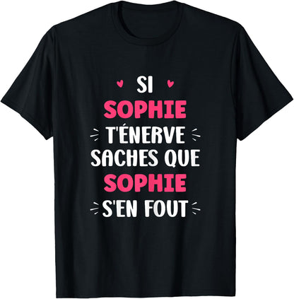 Name Si Sophie t'nerve Humour first name Sophie , Black, Female X-Small T-Shirt