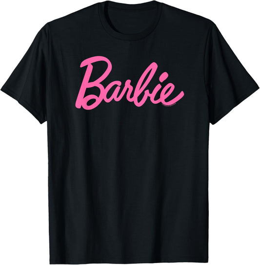 Barbie Classic Logo Pink , black T-Shirt