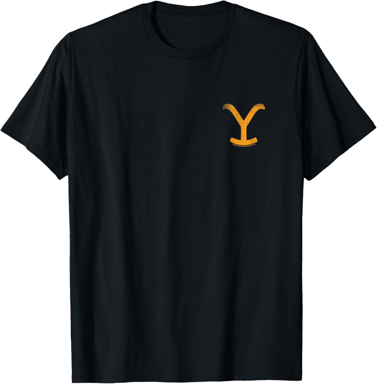 Yellowstone Y Symbol Front Left Chest , Black, S T-Shirt