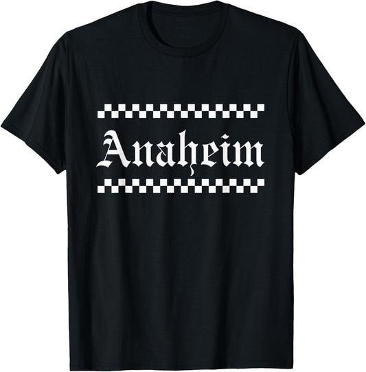 Anaheim Black White Checkerboard T-Shirt