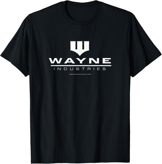 Batman Wayne Logo on Black T-Shirt