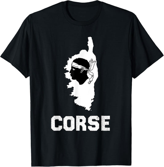 Authentic Corsica Beauty Island Women And Children , Black, S T-Shirt