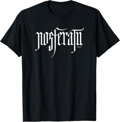 Nosferatu Logo White , black T-Shirt