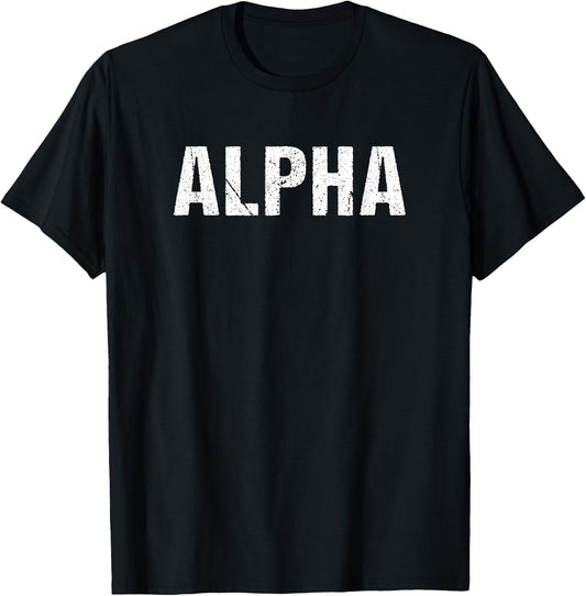 Alpha , black T-Shirt