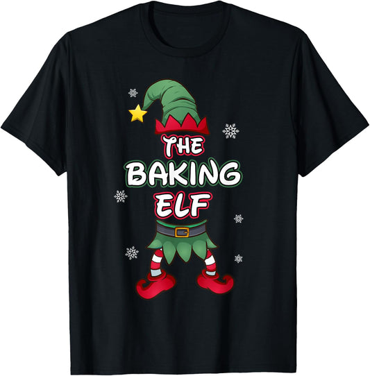 Baking Elf christmas pajamas pjs matching family group T-Shirt