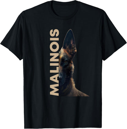 Malinois Belgian Shepherd Dog Masters Lady , black T-Shirt