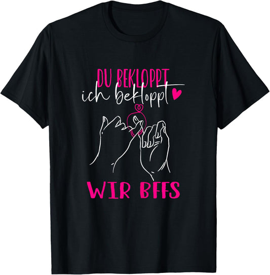 Best Friend for Two Girlfriends Best Friends BFF , black, s T-Shirt
