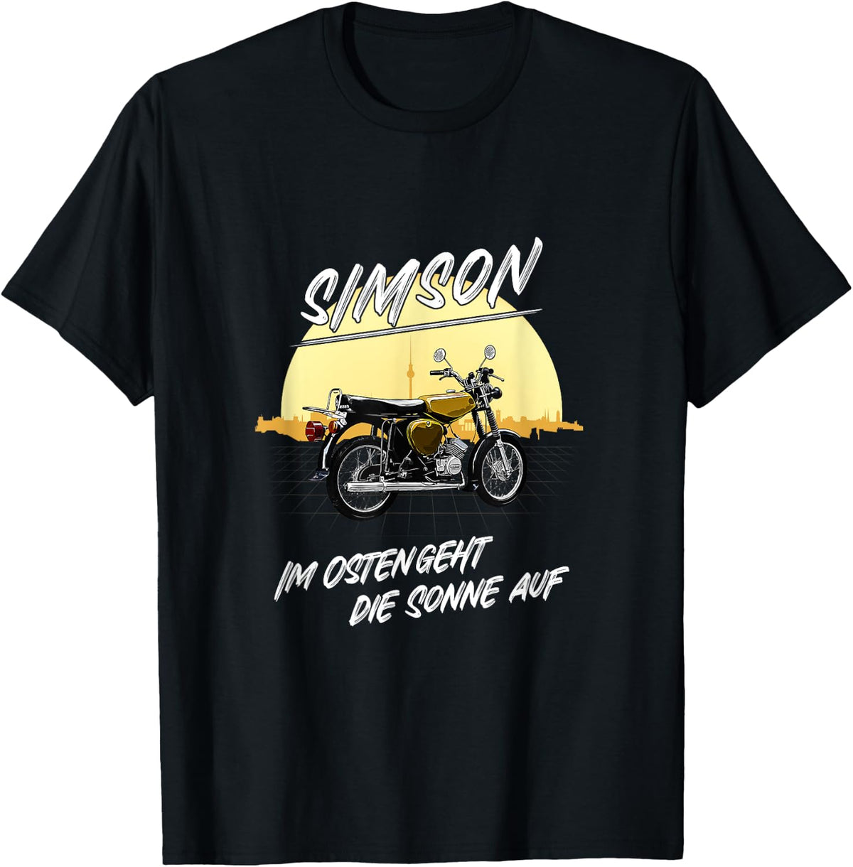 Simson Im Osten geht die Sonne auf , black T-Shirt