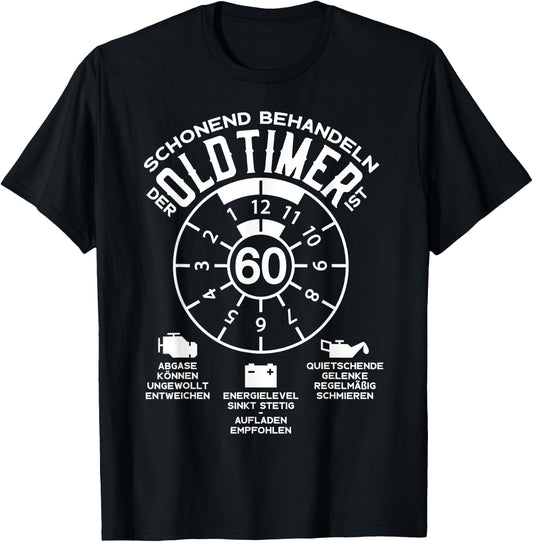 60 Years of Gentle Treat Oldtimer 60th Birthday T-Shirt