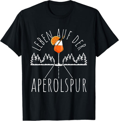 Leben Auf Der Aperolspur Aperolspur Aperitif Spritz, black T-Shirt