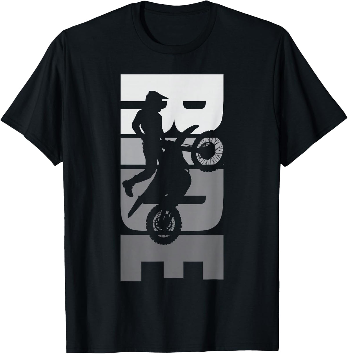 Ride Dirt Bike Motocross Motorcycle MX Offroad Life Passion , black T-Shirt