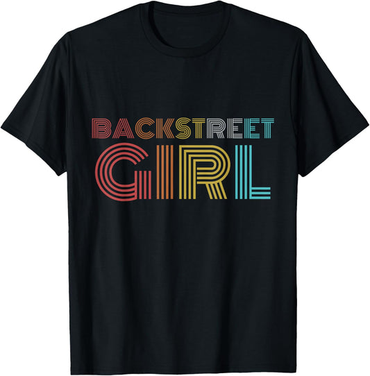 Backstreet Girl Retro Look , black T-Shirt