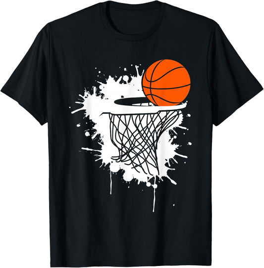 Basketball Children's Boys Korbleger Women's Dunking Dunk , black T-Shirt
